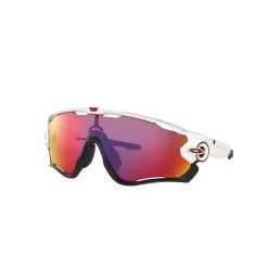 Oakley Jawbreaker Sonnenbrille Polished Weiß - Prizm Road