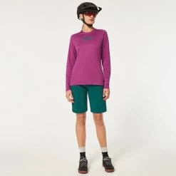 Oakley Womens Drop In MTB Short - Bayberry -Berg Fahrrad Geschaft 193517382742 womens drop in mtb short bayberry alternate d08