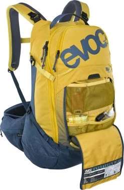 Evoc Trail Pro 26 L - Rucksack - Curry/Denim -Berg Fahrrad Geschaft 4250450726449 TRAIL PRO 26L CURRY DENIM S M D6 1