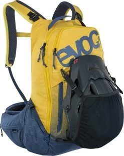Evoc Trail Pro 16 L - Rucksack - Curry/Denim -Berg Fahrrad Geschaft 4250450726463 TRAIL PRO 16L CURRY DENIM S M D7
