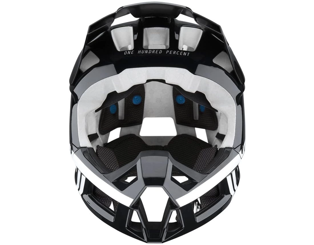 100% Trajecta Helm - Schwarz/Weiß 4 100% Trajecta Helm - Schwarz/Weiß – Bild 2