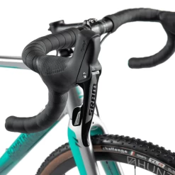 Bombtrack Tension 2 - Glossy Grey / Green -Berg Fahrrad Geschaft Bmbtrack Tension 2 silber t rkis 4