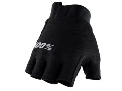 100% Exceeda Gel Kurz-Finger-Handschuhe - Solid Black