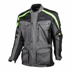 Jacke Temper - Dunkelgrau-gelb Fluo