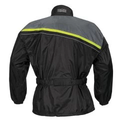 Regenjacke Douglas - Schwarz-gelb Fluo -Berg Fahrrad Geschaft GMSRegenjackeDouglas schwarz gelbfluo 2