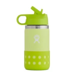 Hydro Flask Kids Trinkflasche Wide Mouth Straw Lid & Boot - Honeydew