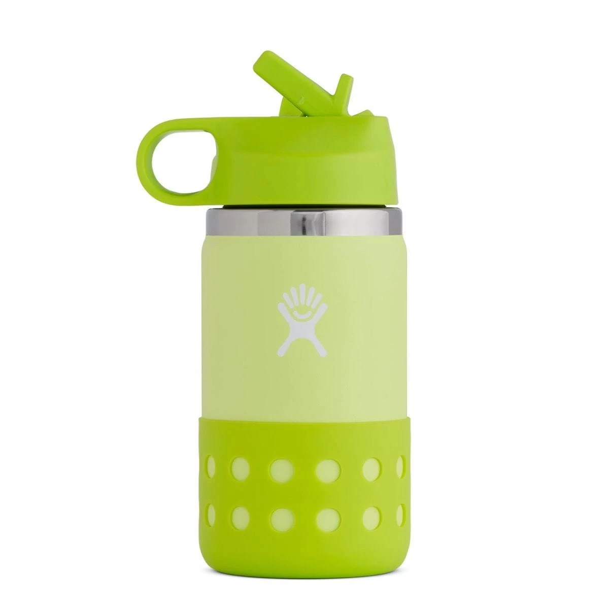 Hydro Flask Kids Trinkflasche Wide Mouth Straw Lid & Boot - Honeydew 3 Hydro Flask Kids Trinkflasche Wide Mouth Straw Lid & Boot - Honeydew