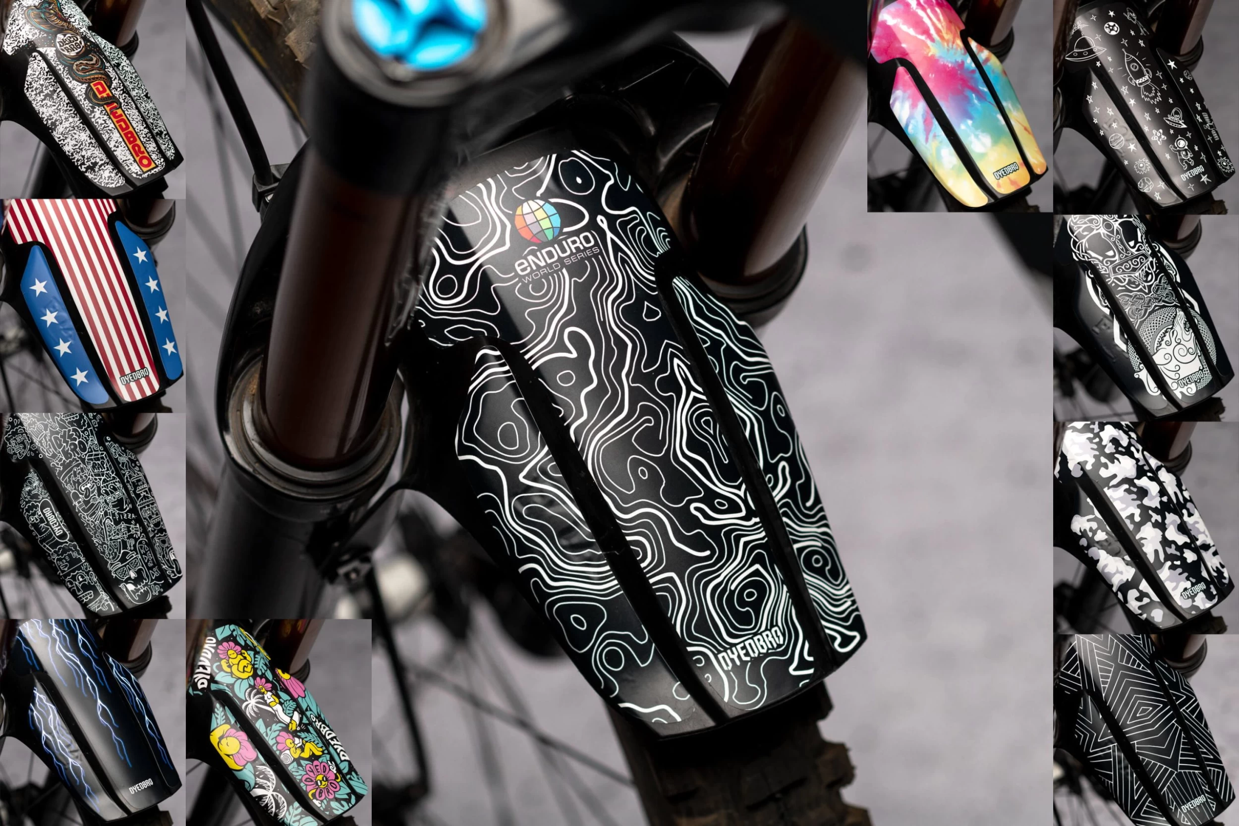 Dyedbro Mud Guard Decals FOX 36-38 STD 3 Dyedbro Mud Guard Decals FOX 36-38 STD