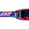 LEATT Velocity 5.5 Iriz Goggle Anti Fog Mirror Lens Neon Orange Blue UC -Berg Fahrrad Geschaft Velocity5 5IrizGoggleantifogmirrorlensNeonOrangeBlueUC 1