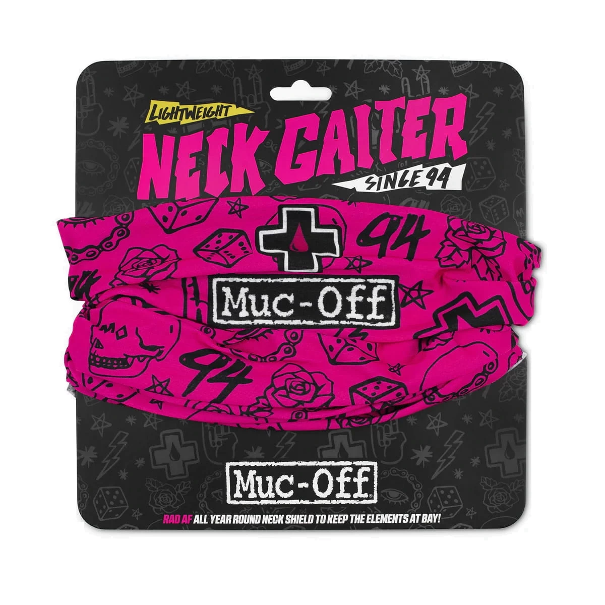Muc-Off Lightweight Neck Gaiter Halstuch - Pink Punk 3 Muc-Off Lightweight Neck Gaiter Halstuch - Pink Punk