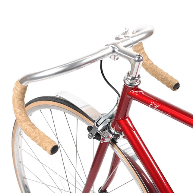 Classic Alloy Schutzbleche Set - VR + HR - Silber Poliert 4 Classic Alloy Schutzbleche Set - VR + HR - Silber Poliert – Bild 2