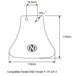 Dia-Compe ENE Schutzblech Fender -Berg Fahrrad Geschaft flap2