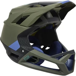 Fox Racing Proframe Helmet Blocked, CE - Olive Green