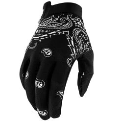 100% ITrack Handschuh - Schwarz/Grau