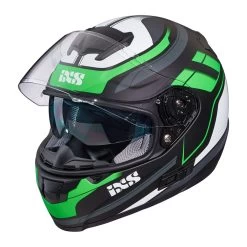 IXS 215 2.0 Motorradhelm Matte Black Green White -Berg Fahrrad Geschaft iXS2152 0Motorradhelmmatteblackgreenwhite 5