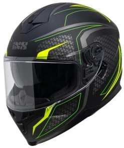 Integralhelm IXS1100 2.4 - Schwarz Matt-gelb Fluo
