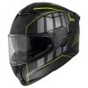 Integralhelm IXS422 FG 2.1 - Schwarz Matt-gelb Fluo