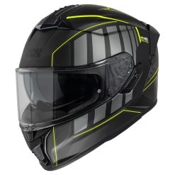Integralhelm IXS422 FG 2.1 - Schwarz Matt-gelb Fluo