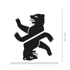 Reflective DECAL - Berliner Bär - Schwarz